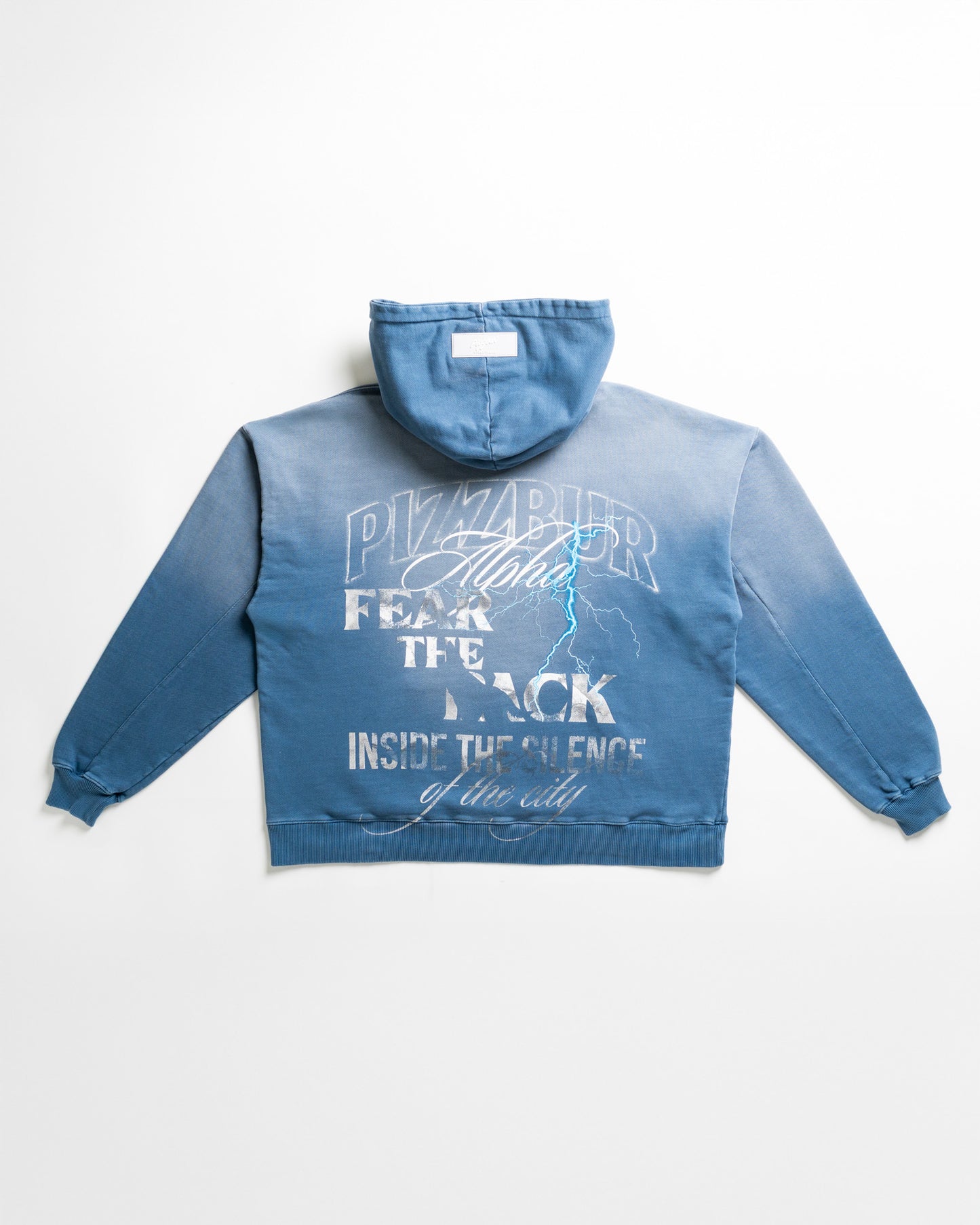 Hoodie Fear - Vintage blue