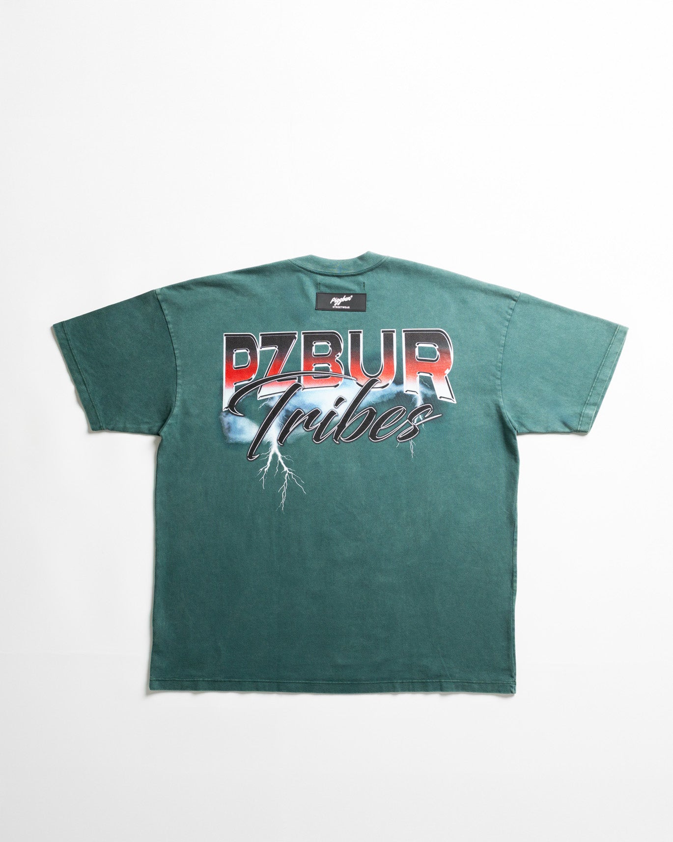 Camiseta Tribes - Pine green acid wash