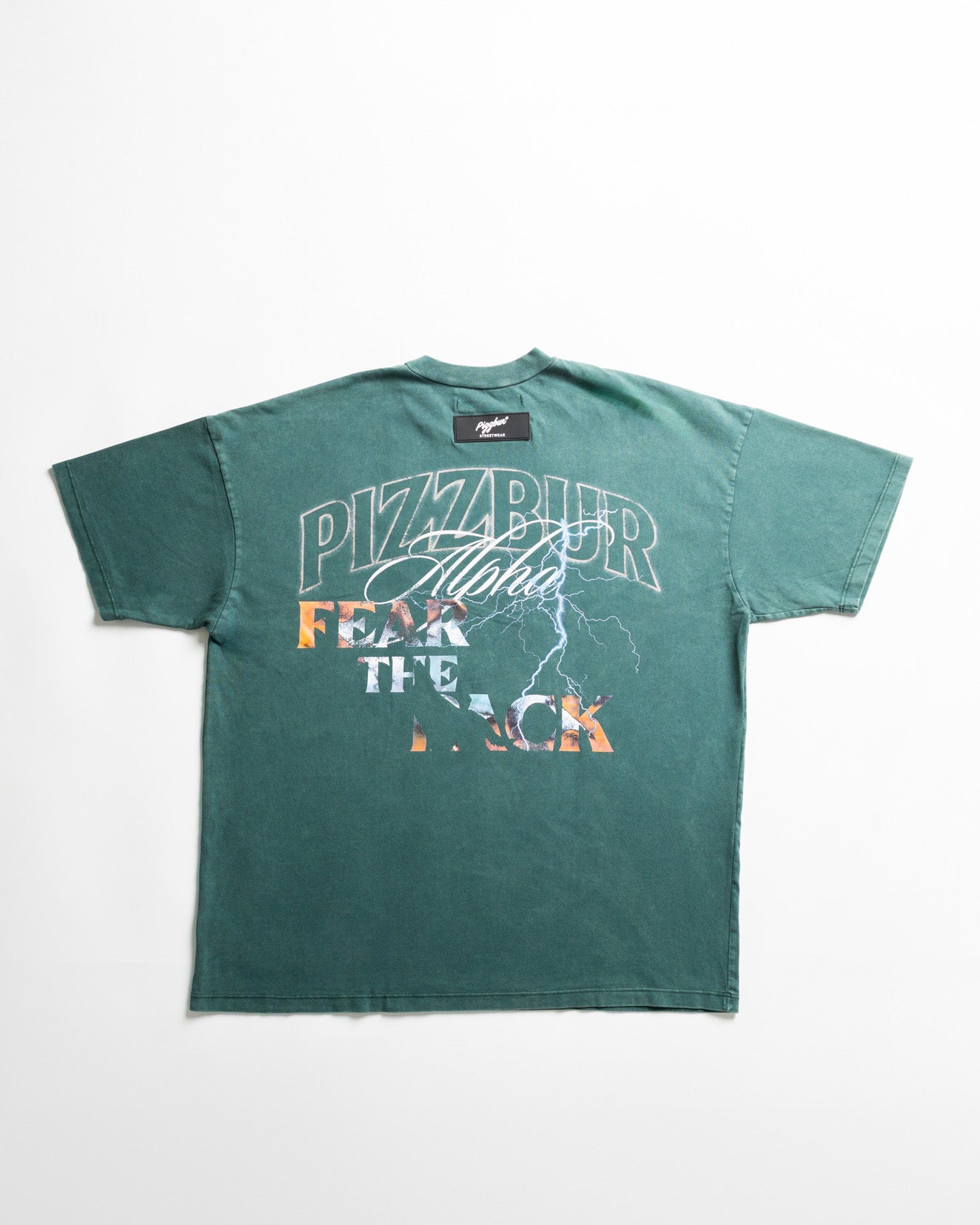 Camiseta Alpha - Pine green acid wash