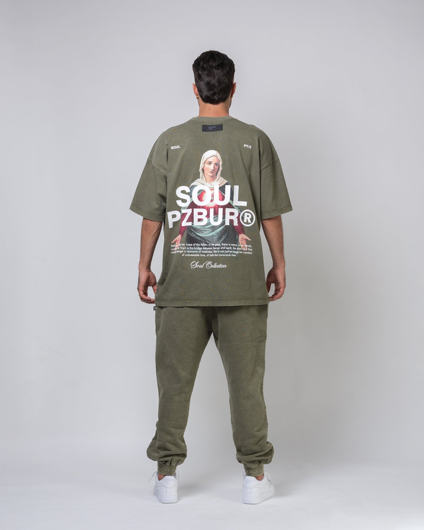 Camiseta Refuge - Verde Oliva Acid Wash