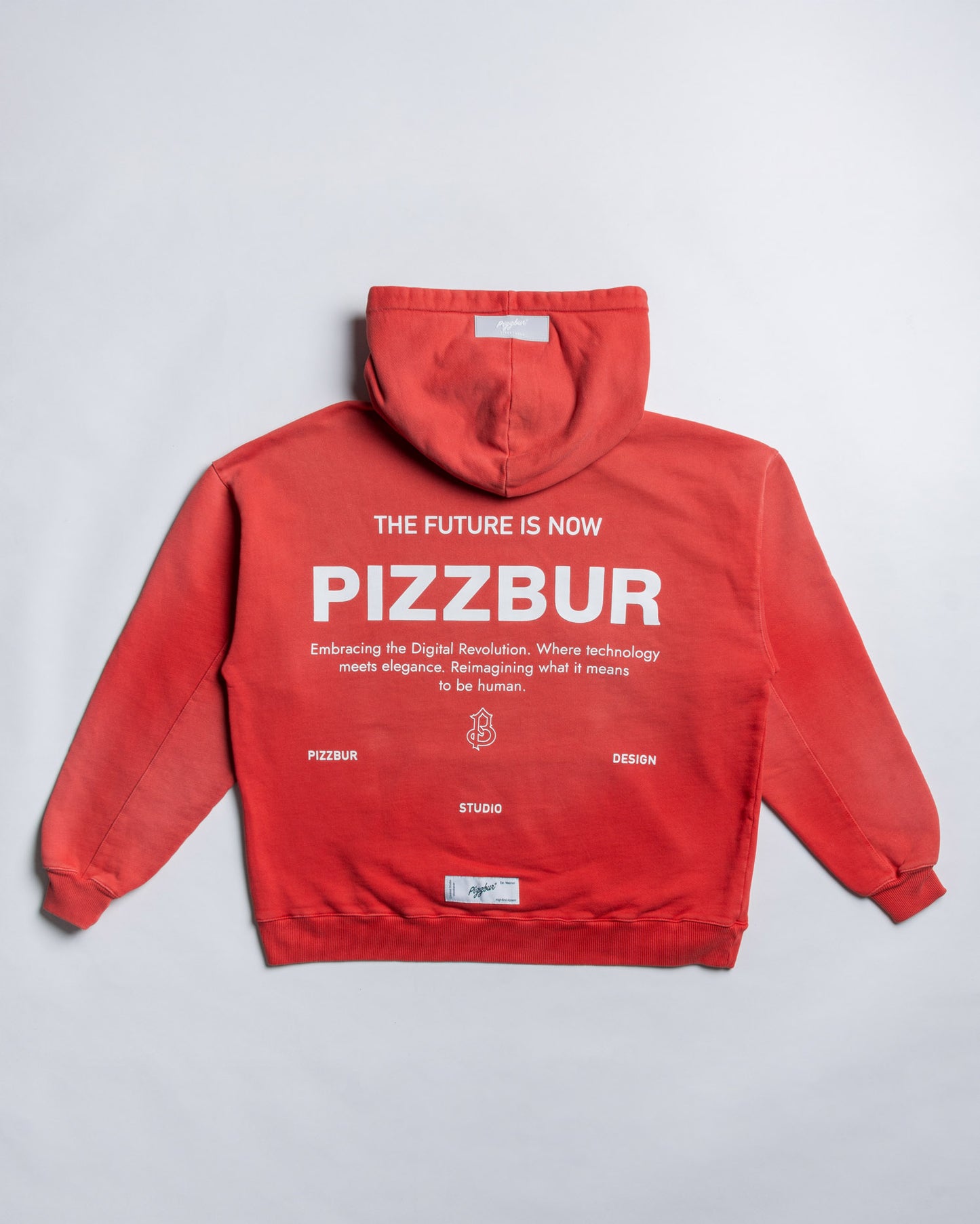 Hoodie Digital - Vintage Rojo