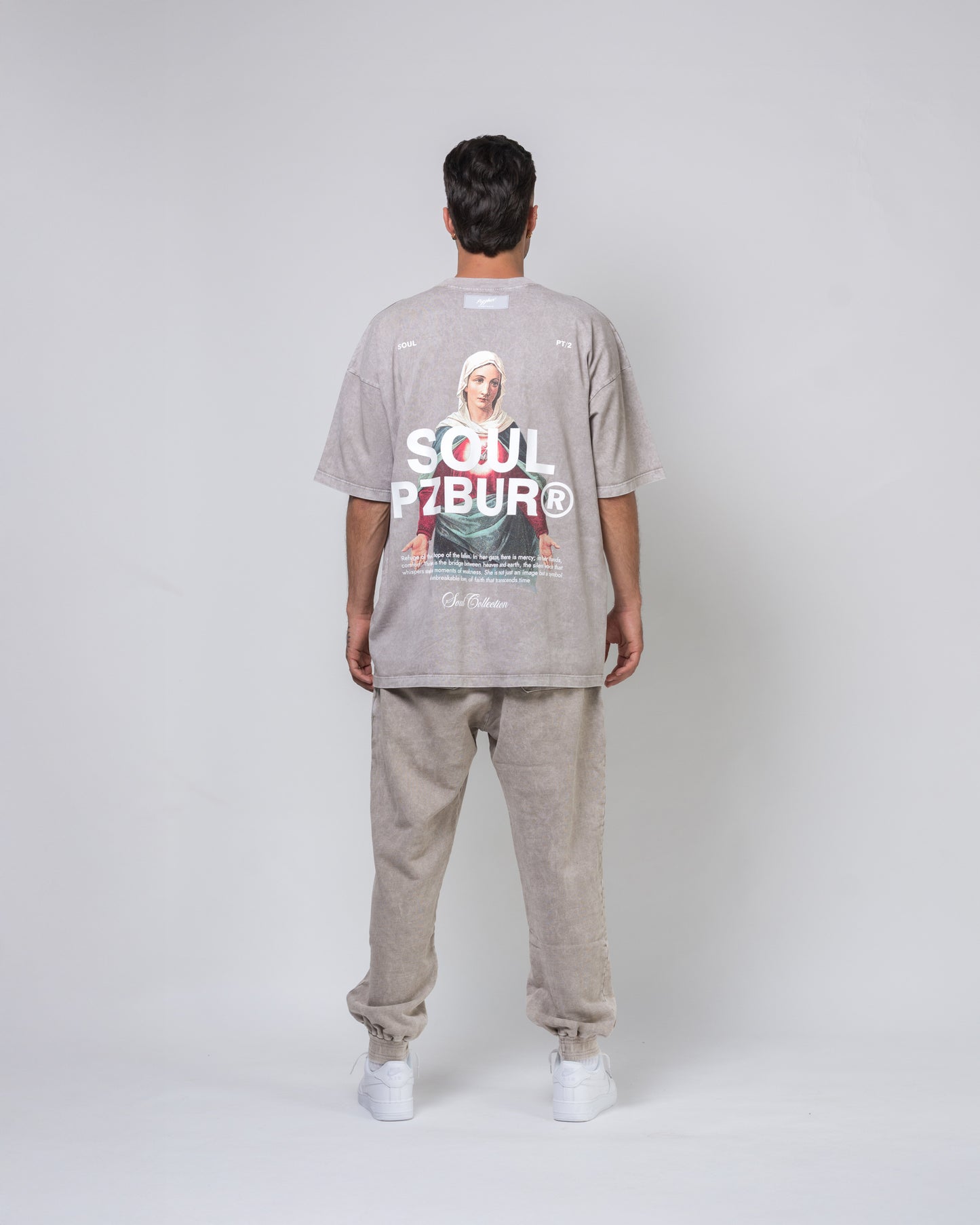 Camiseta Refuge - Gris Acid Wash
