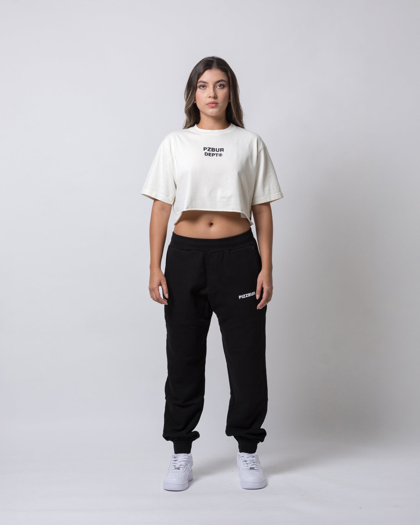 Camiseta Dept Corta Dama Alta - Hueso