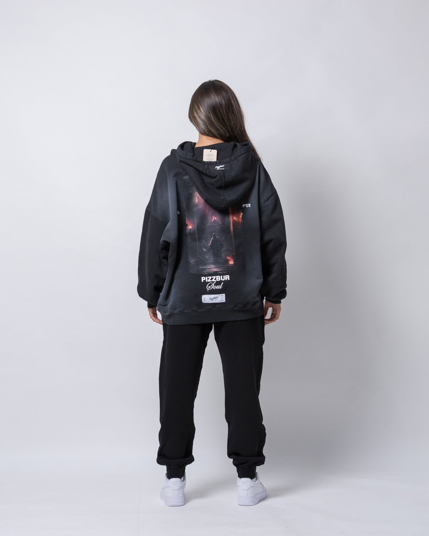 Hoodie Sacrifice - Negro Vintage