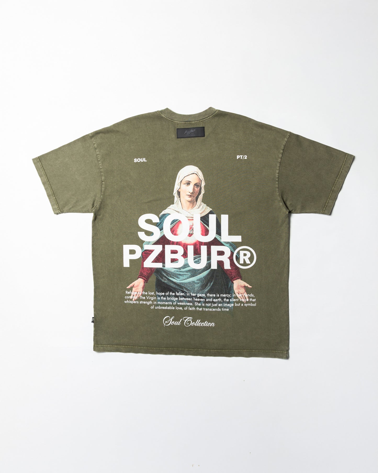 Camiseta Refuge - Verde Oliva Acid Wash