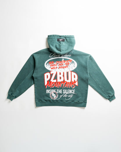 Buzo Mountains - Pine green acid wash