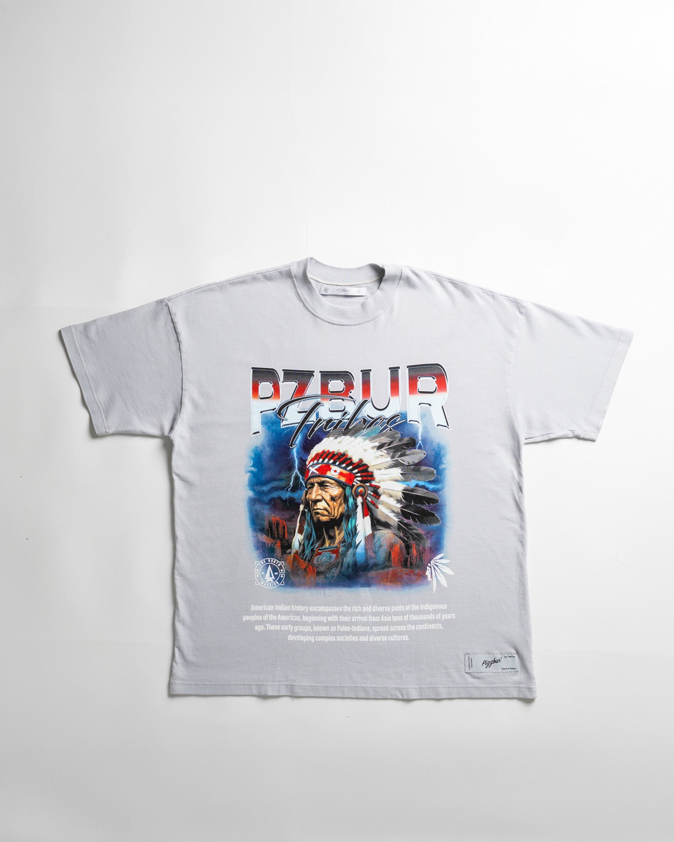 Camiseta Tribes - Gris azulado