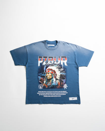 Camiseta Tribes - Vintage blue