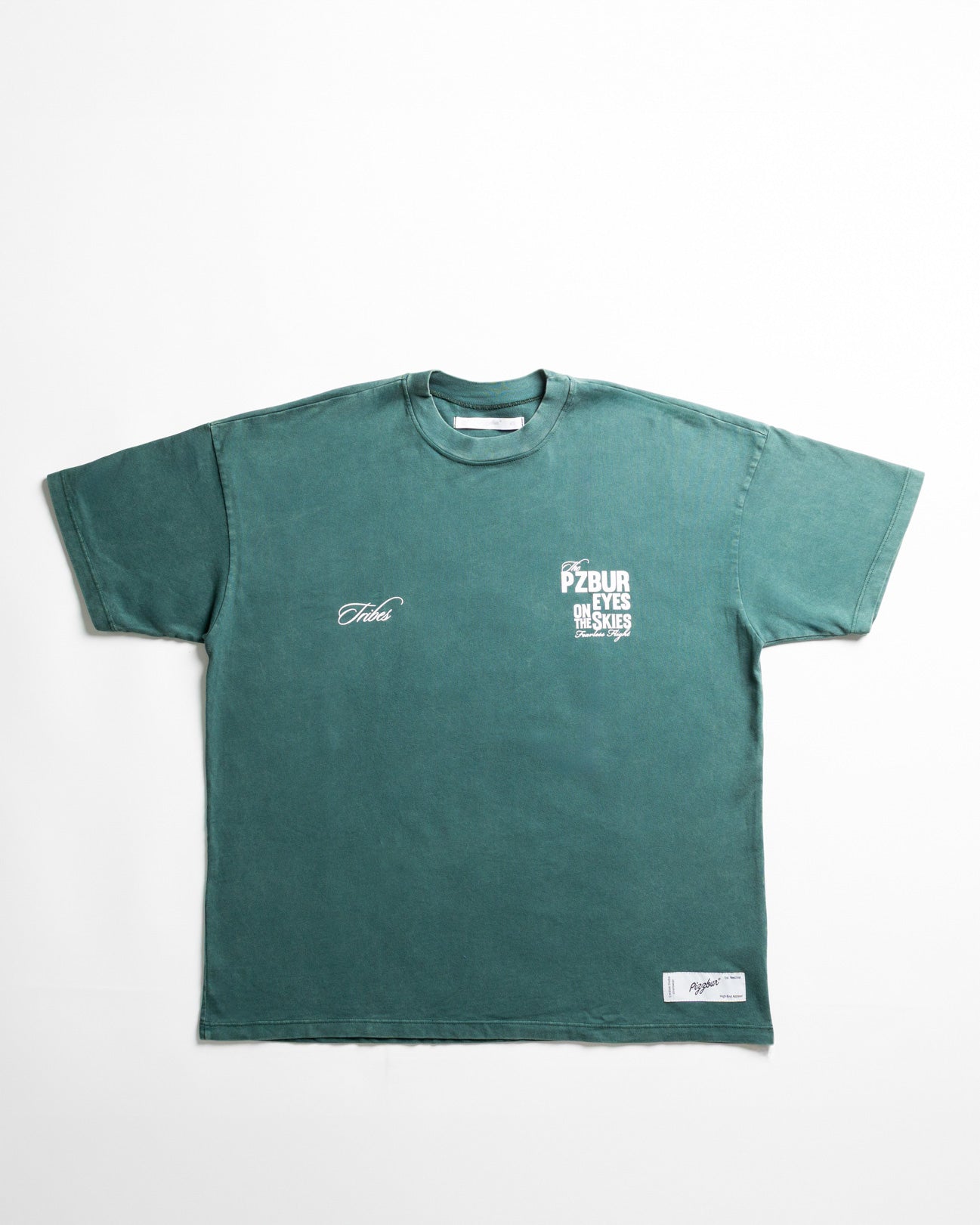 Camiseta Fearless - Pine green acid wash