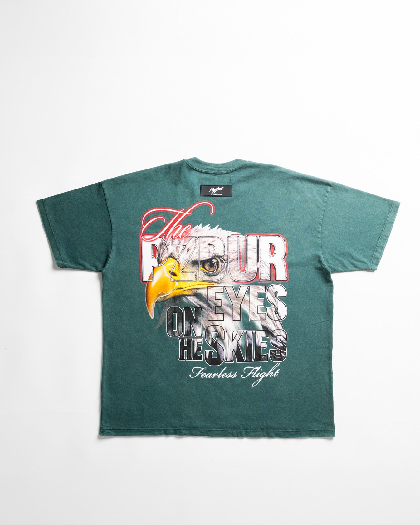Camiseta Fearless - Pine green acid wash