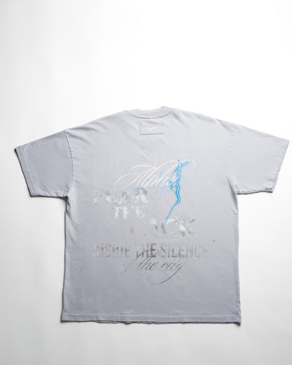 Camiseta Fear - Gris azulado