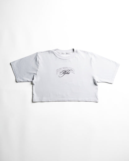 Camiseta Corta Fear - Gris azulado