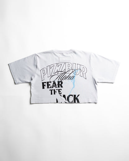 Camiseta Corta Fear - Gris azulado