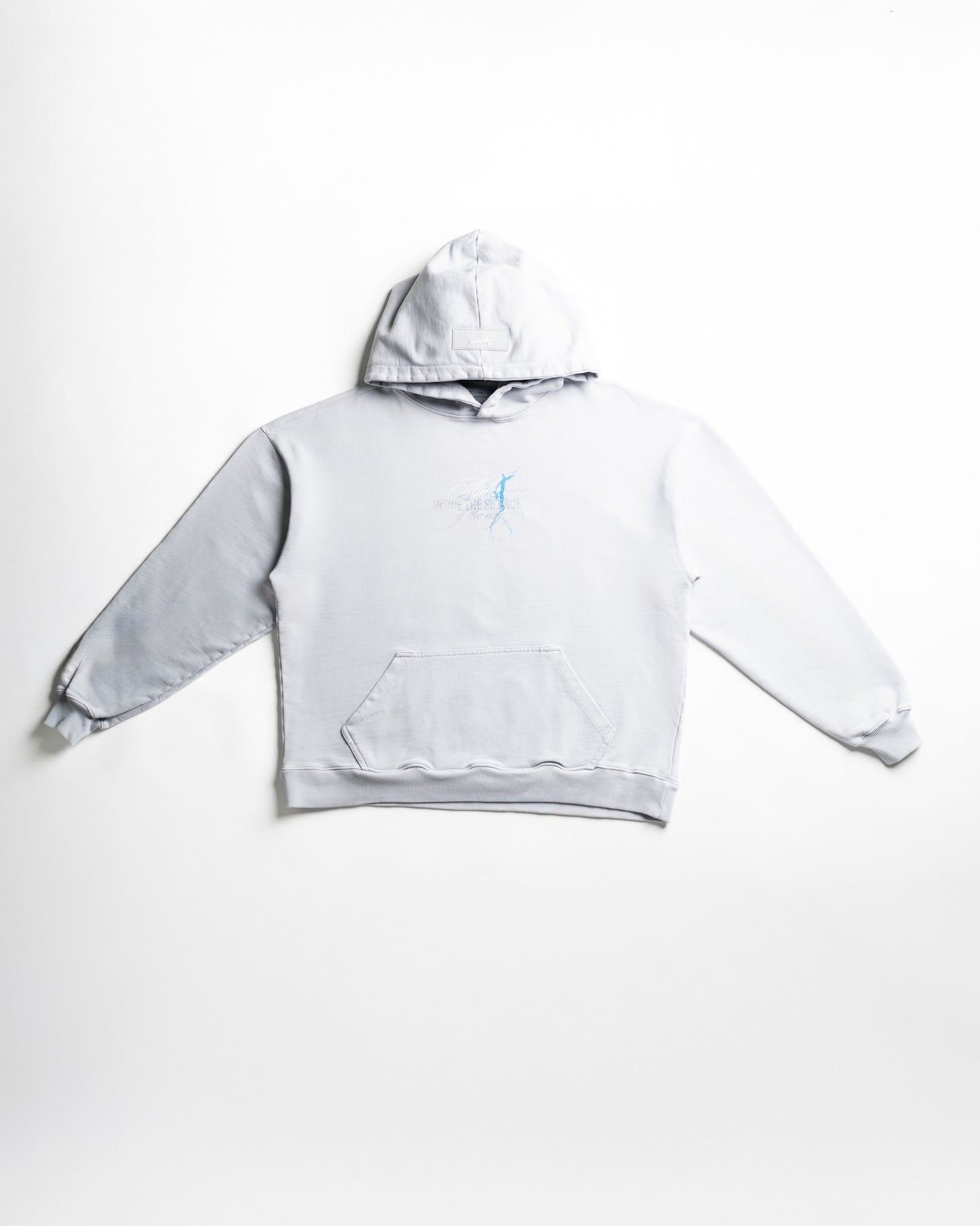 Hoodie Fear - Gris azulado