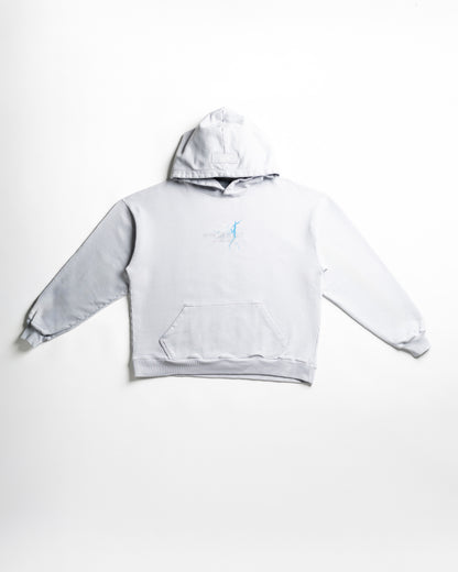 Hoodie Fear - Gris azulado