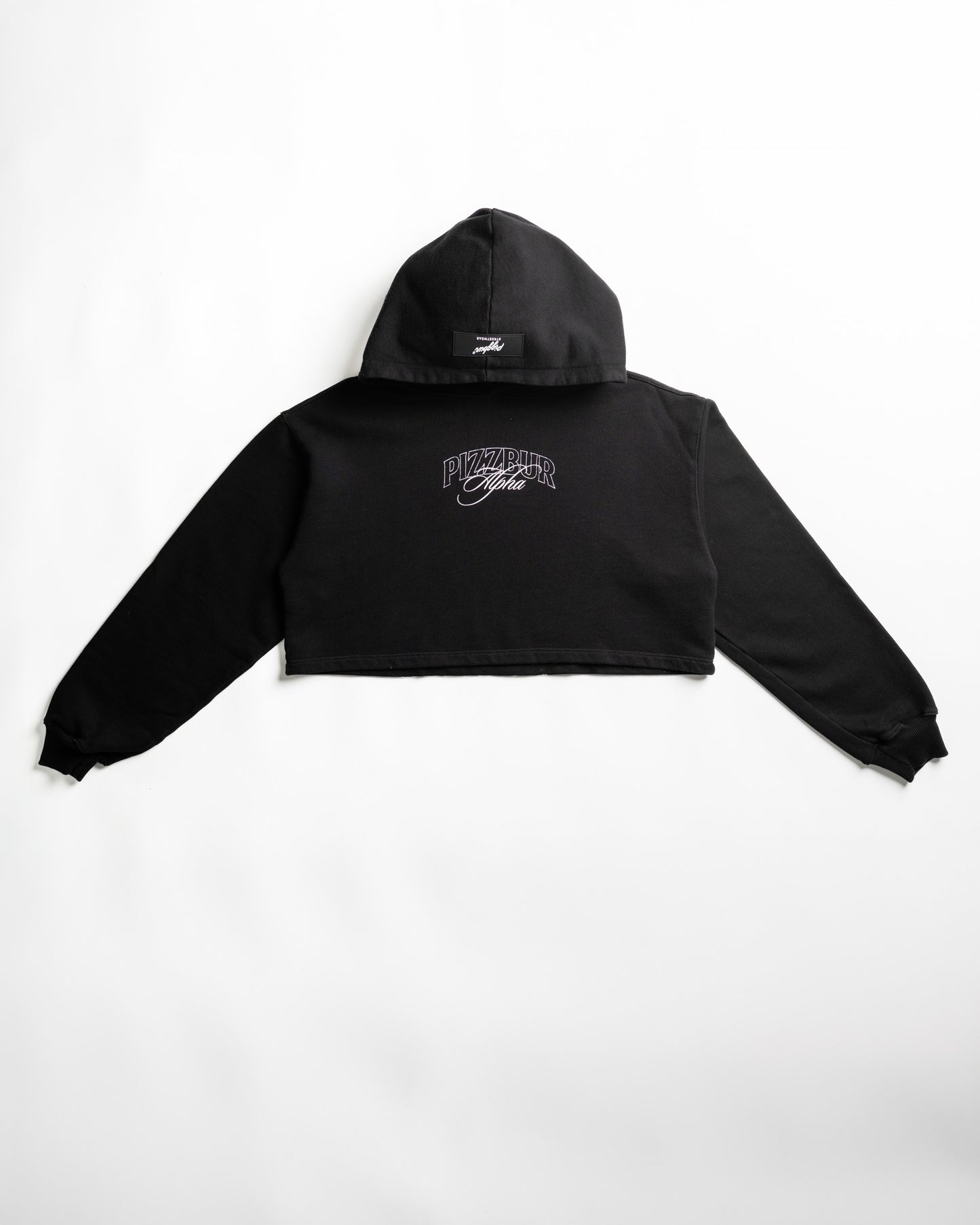 Cropped Hoodie Fear - Negro