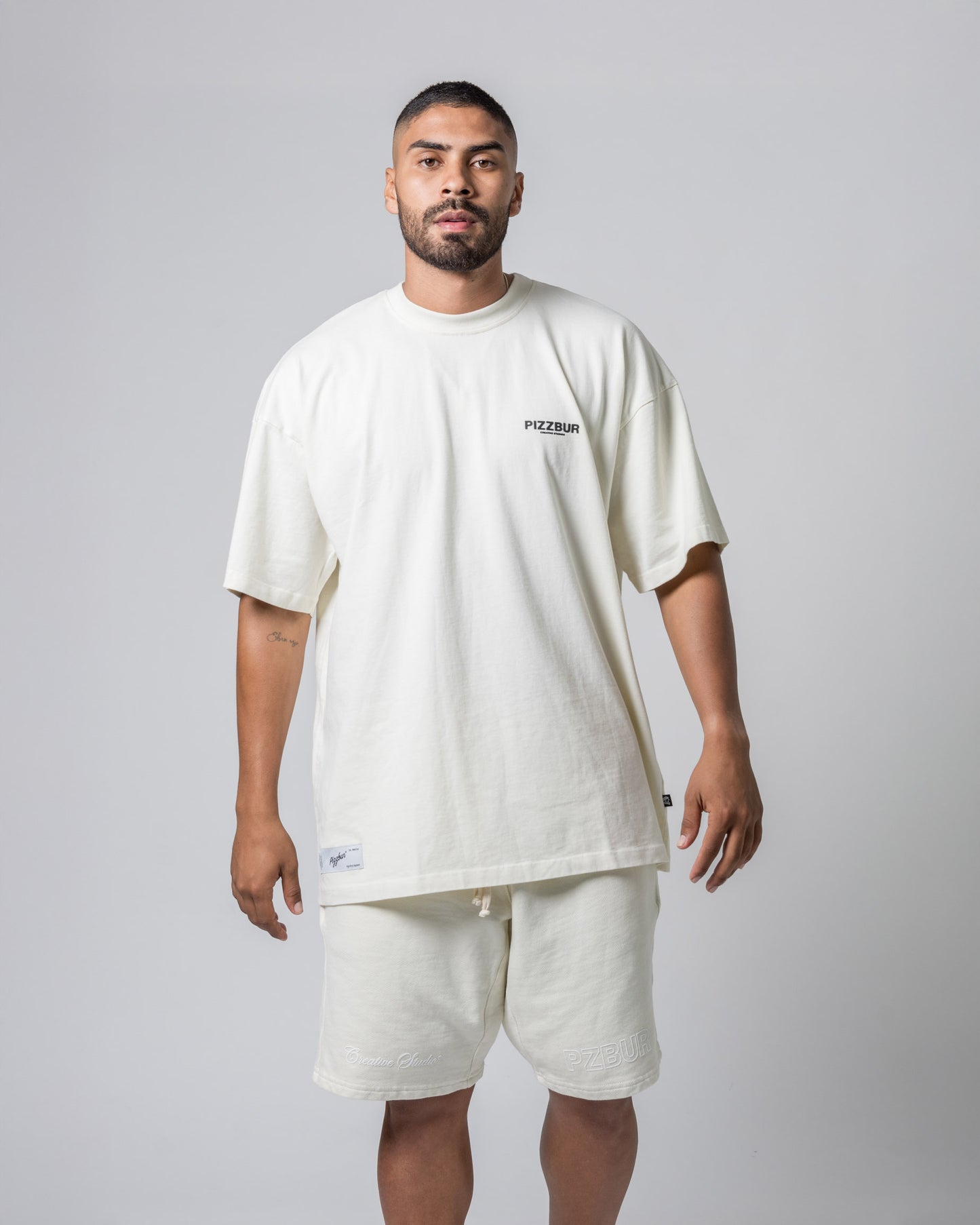 Camiseta Cyber - Blanco Hueso