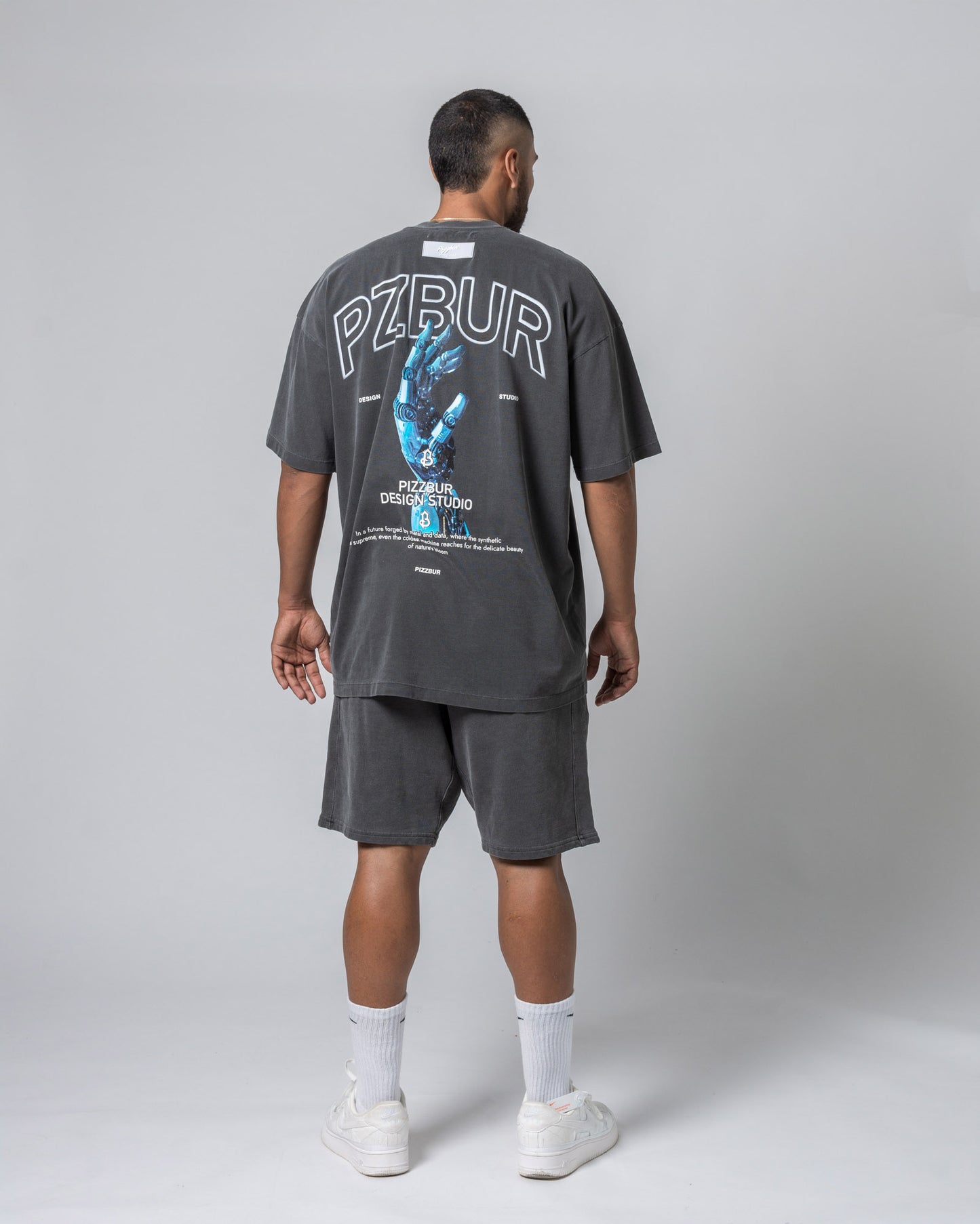 Camiseta Future - Washed Gris