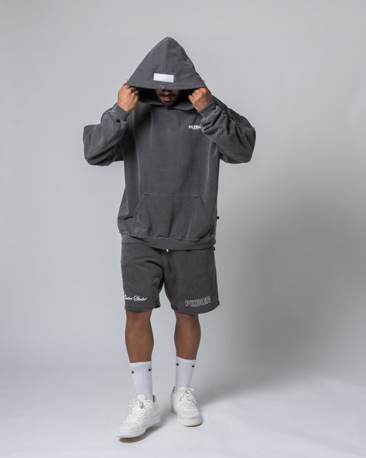 Hoodie Cyber - Washed Gris