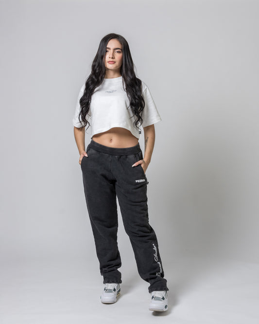 Cropped T-shirt - Blanco