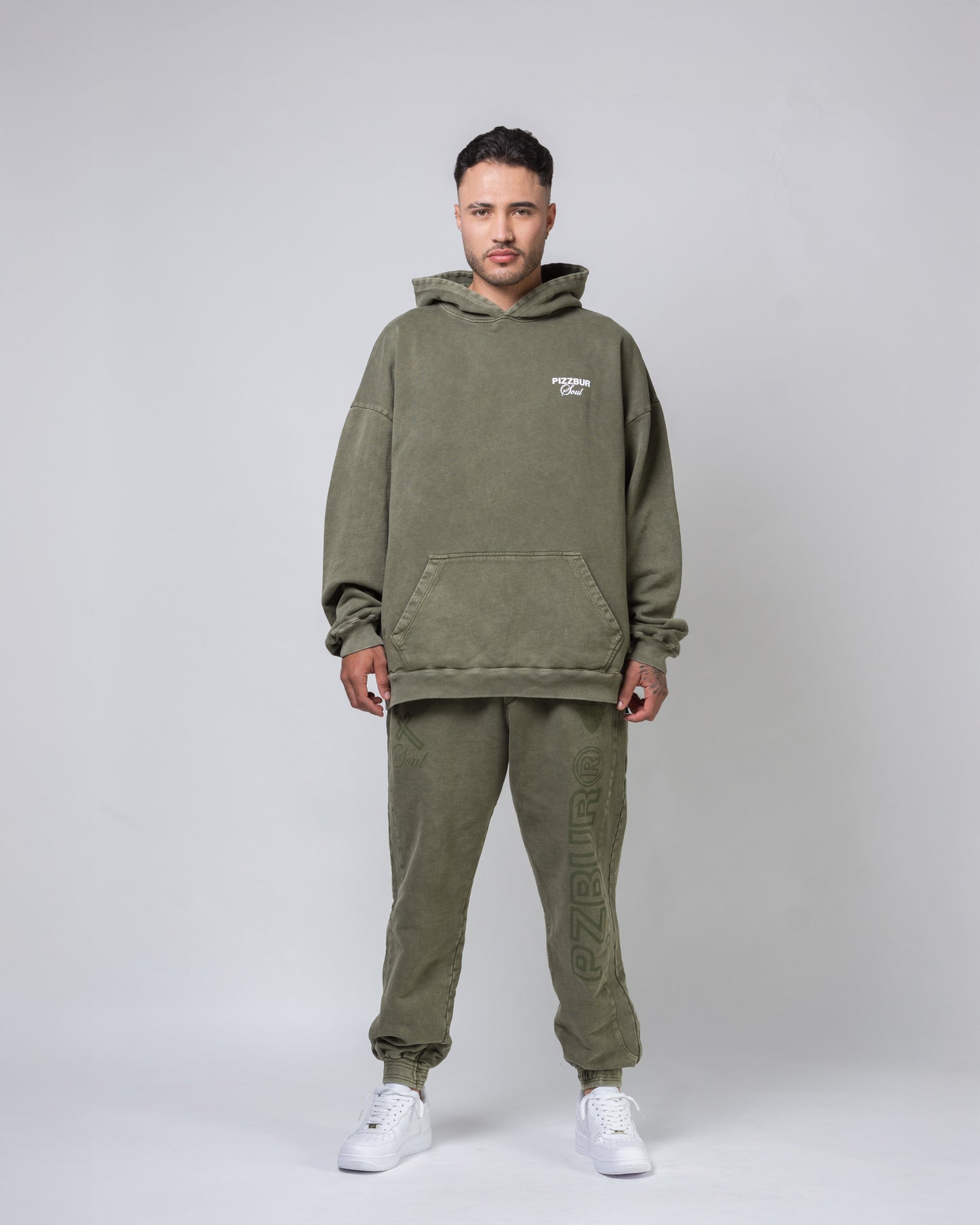 Jogger Soul Grace - Verde Oliva Acid Wash