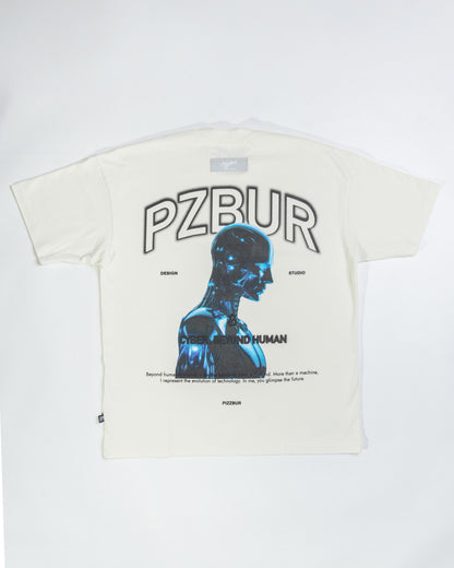 Camiseta Cyber - Blanco Hueso