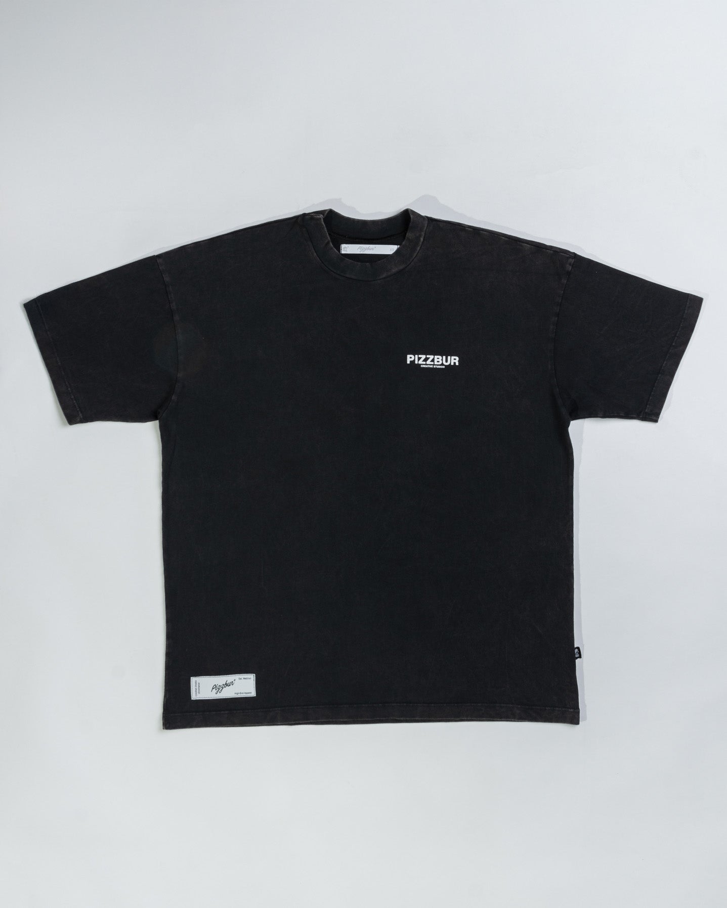 Camiseta Cyber - Washed Negro