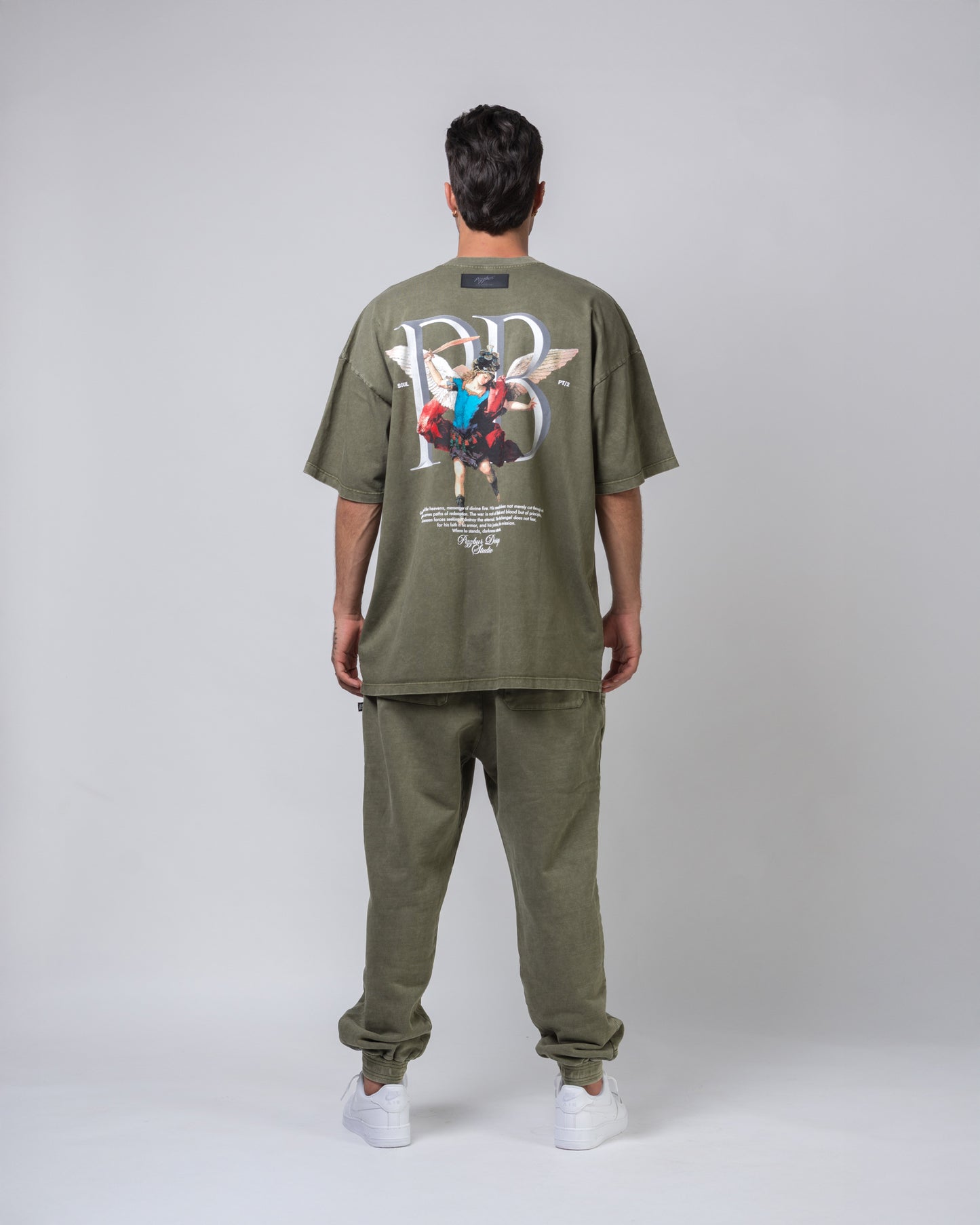 Camiseta Guardian - Verde Oliva Acid Wash