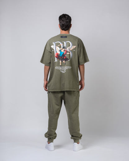 Camiseta Guardian - Verde Oliva Acid Wash