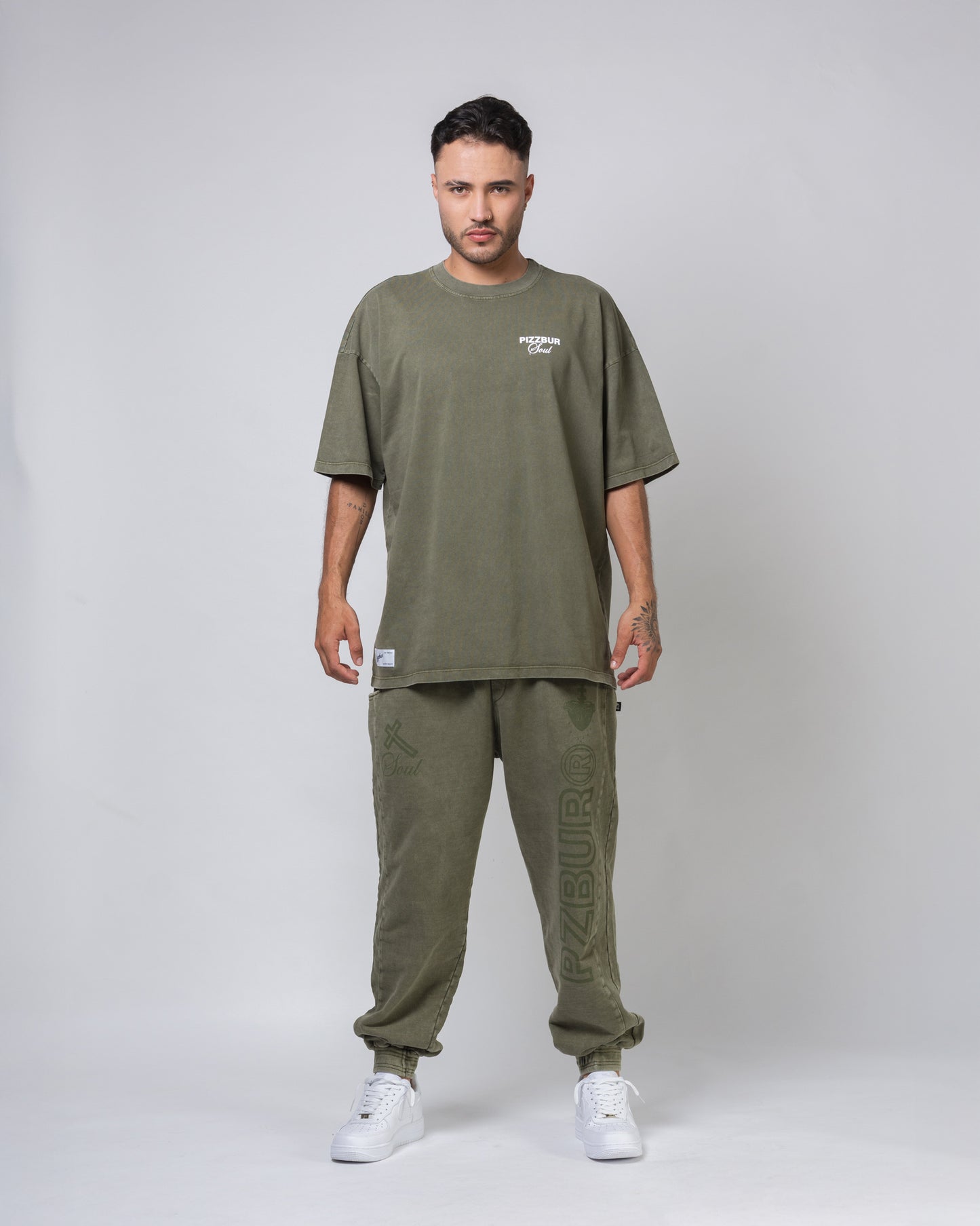 Camiseta Guardian - Verde Oliva Acid Wash