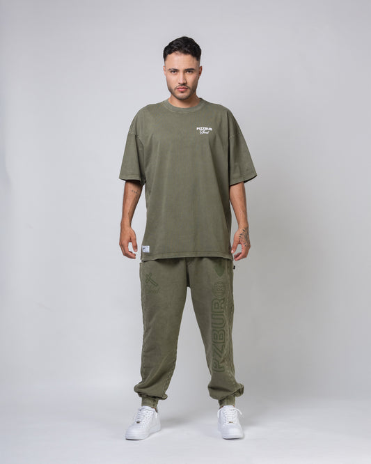 Camiseta Guardian - Verde Oliva Acid Wash