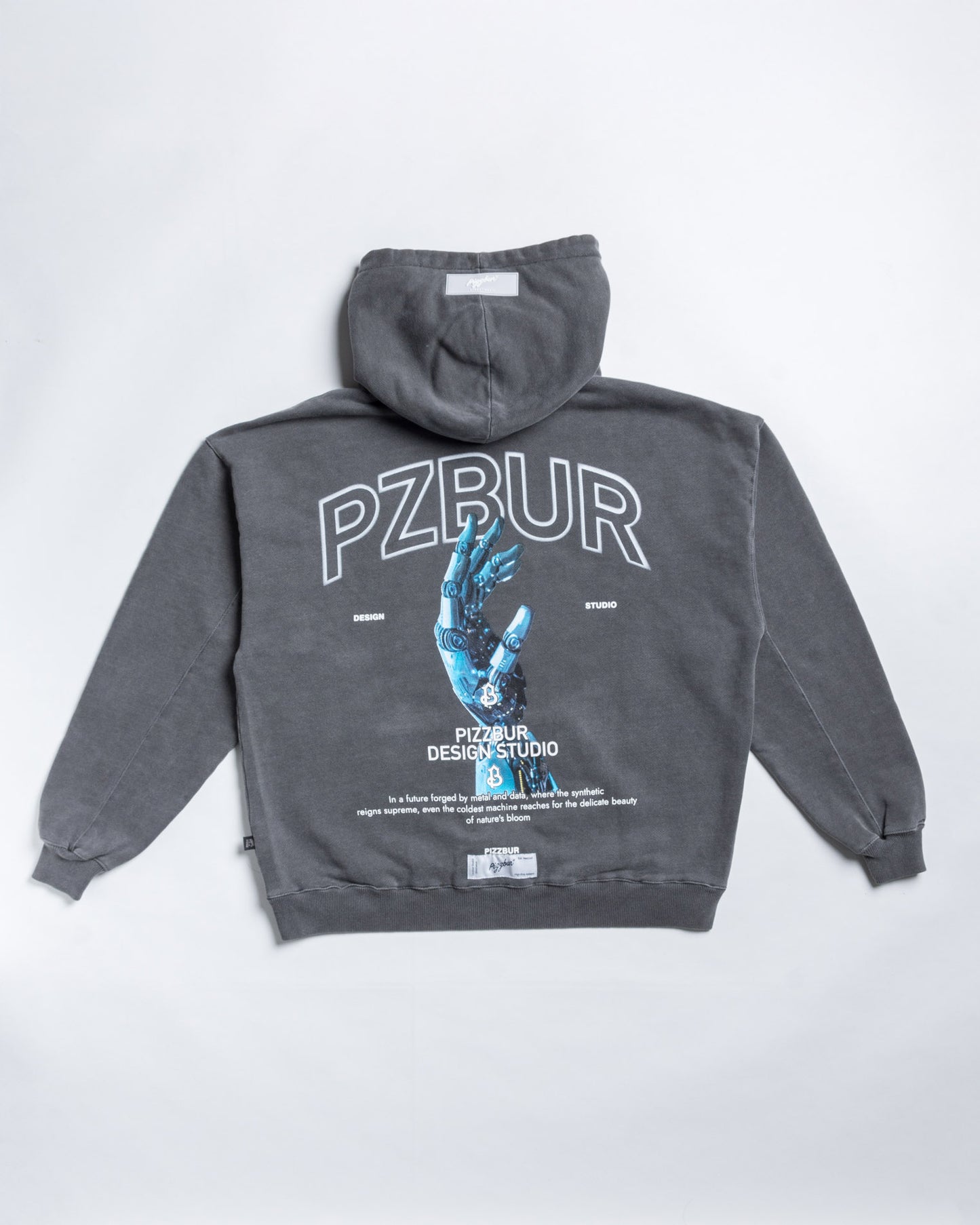 Hoodie Future - Washed Gris