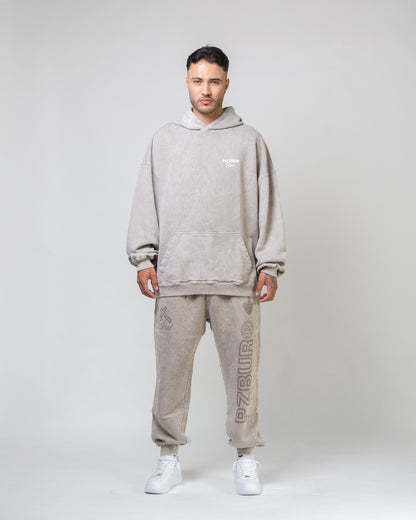 Hoodie Refuge - Gris Acid Wash
