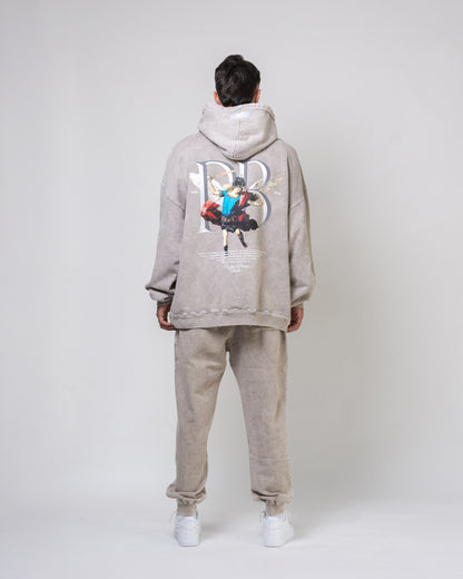 Hoodie Guardian - Gris Acid Wash