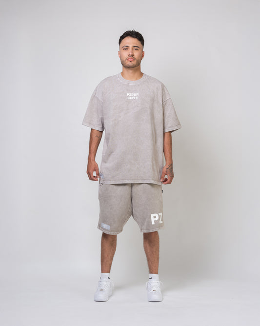 Camiseta Dept - Gris Acid Wash