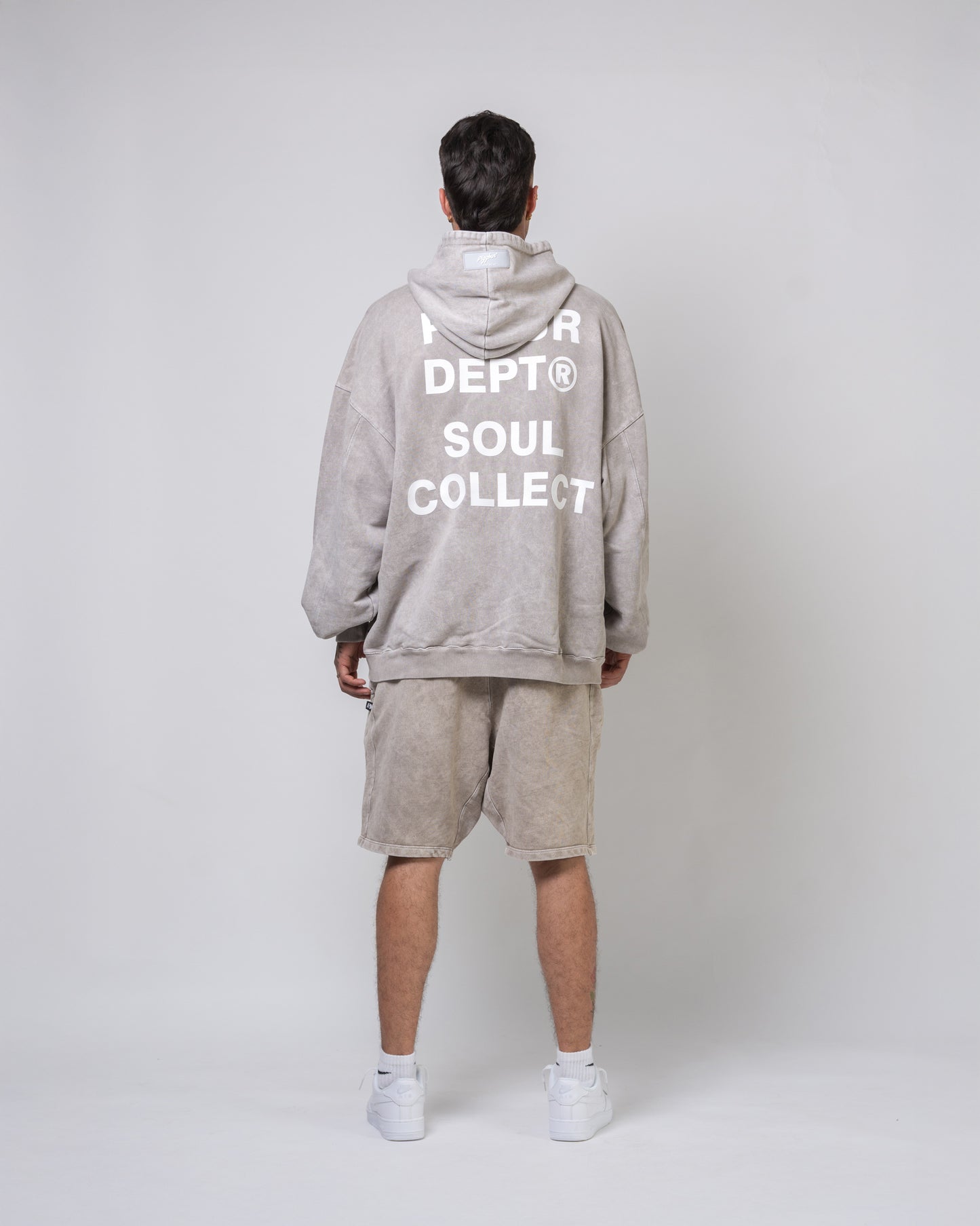 Hoodie Dept - Gris Acid Wash