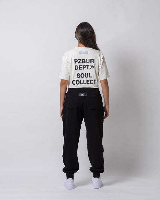Camiseta Dept Corta Dama Alta - Hueso