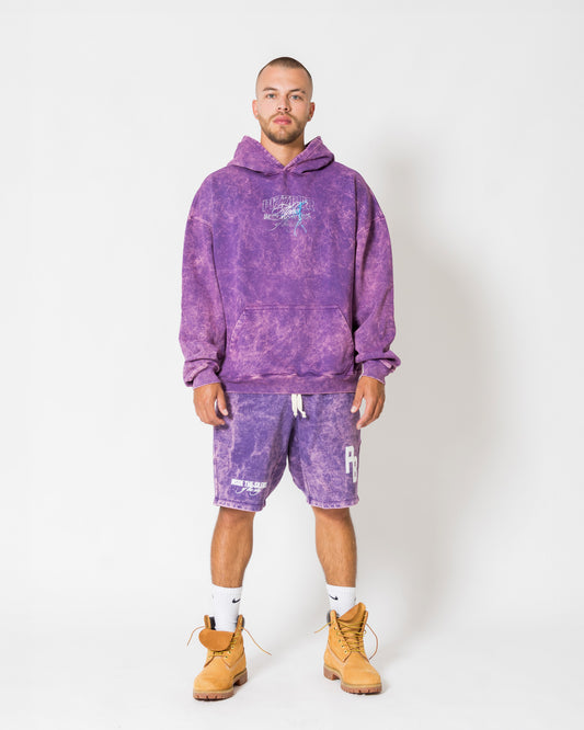 Tribes Basic Bermuda -  Morado acid wash