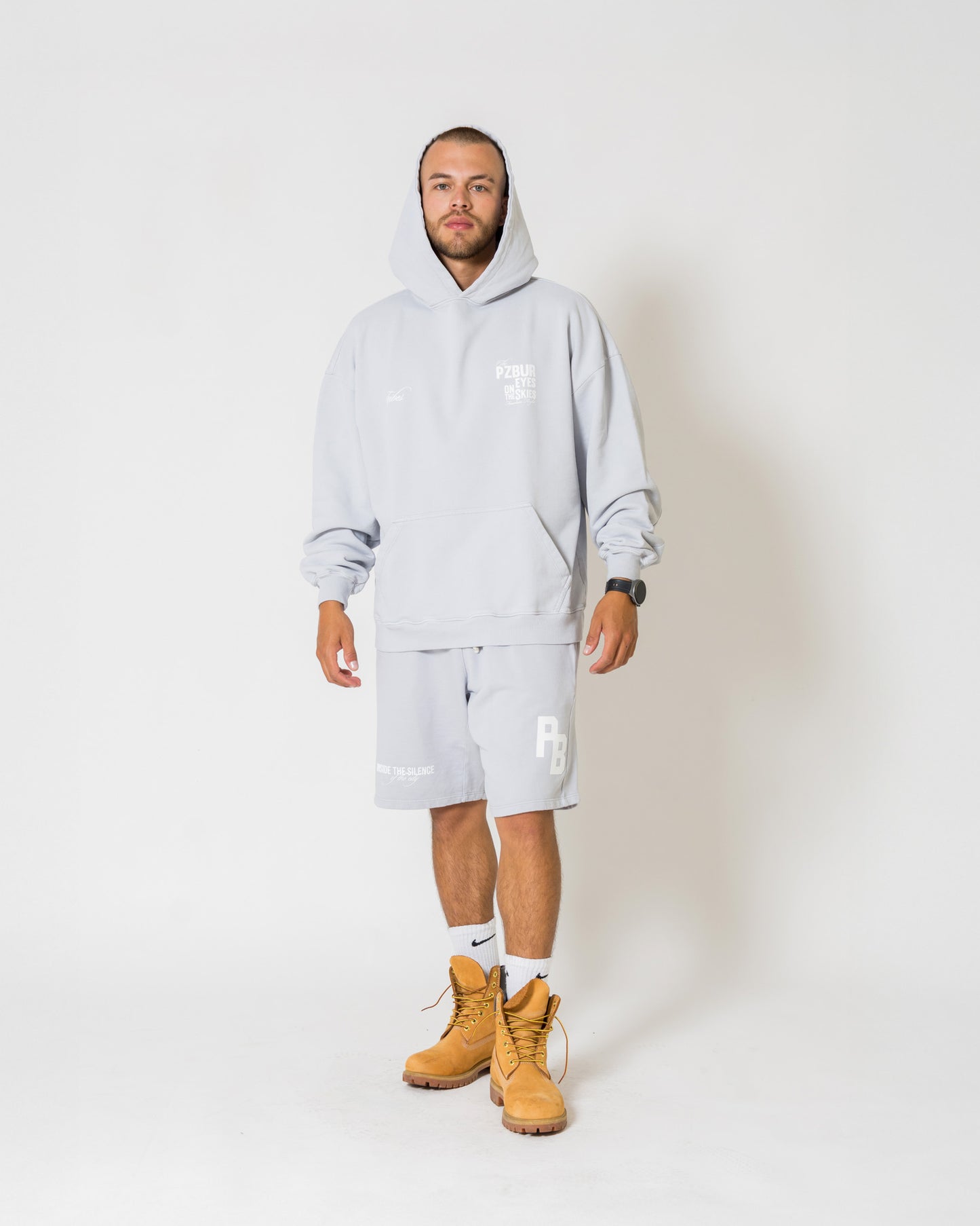 Hoodie Fearless - Gris azulado