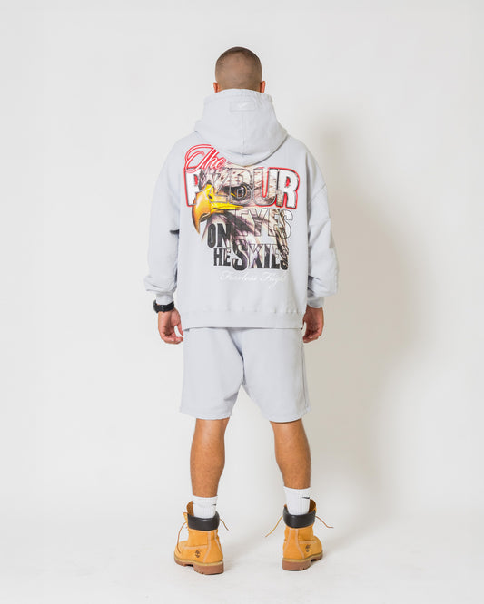 Hoodie Fearless - Gris azulado