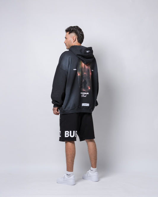 Hoodie Sacrifice - Negro Vintage
