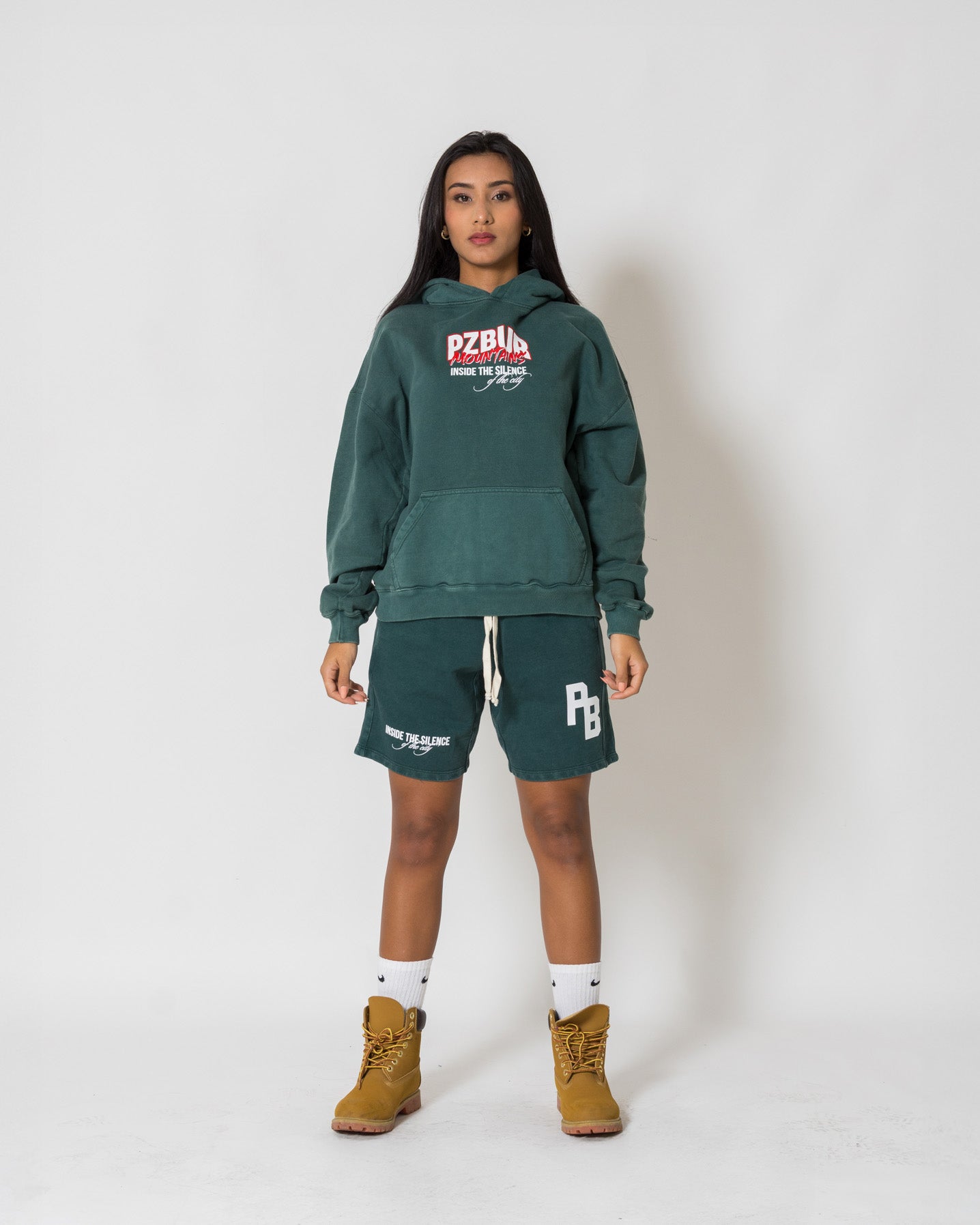 Buzo Mountains - Pine green acid wash