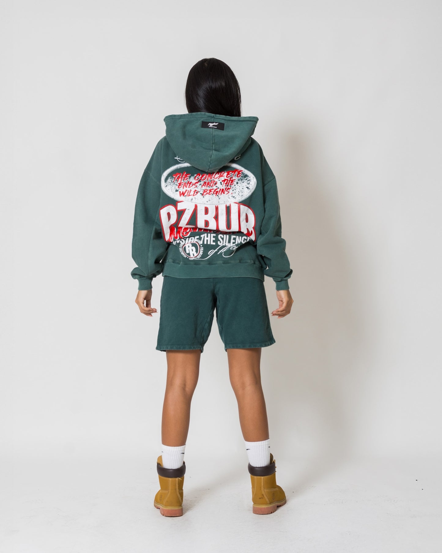Buzo Mountains - Pine green acid wash