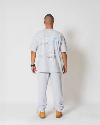 Camiseta Fear - Gris azulado