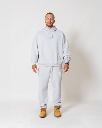 Hoodie Fear - Gris azulado