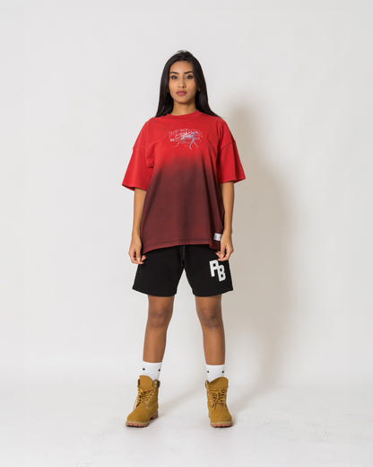 Camiseta Fear - Rojo plastificado