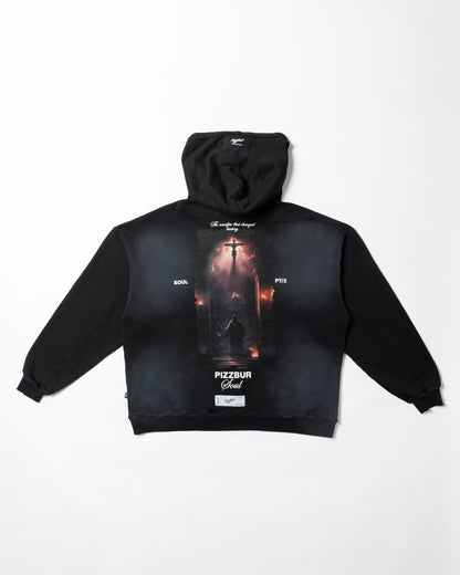 Hoodie Sacrifice - Negro Vintage