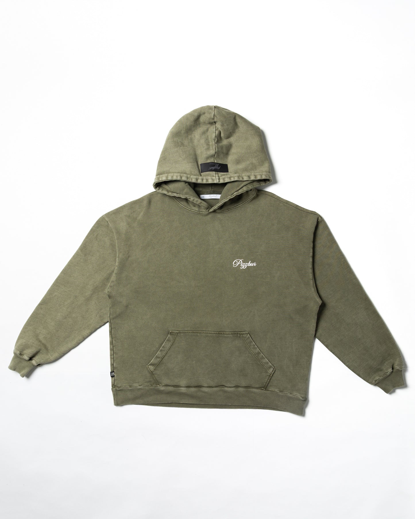 Hoodie Light - Verde Oliva Acid Wash