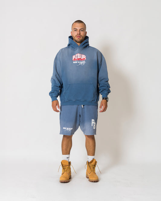 Hoodie Mountains - Vintage blue