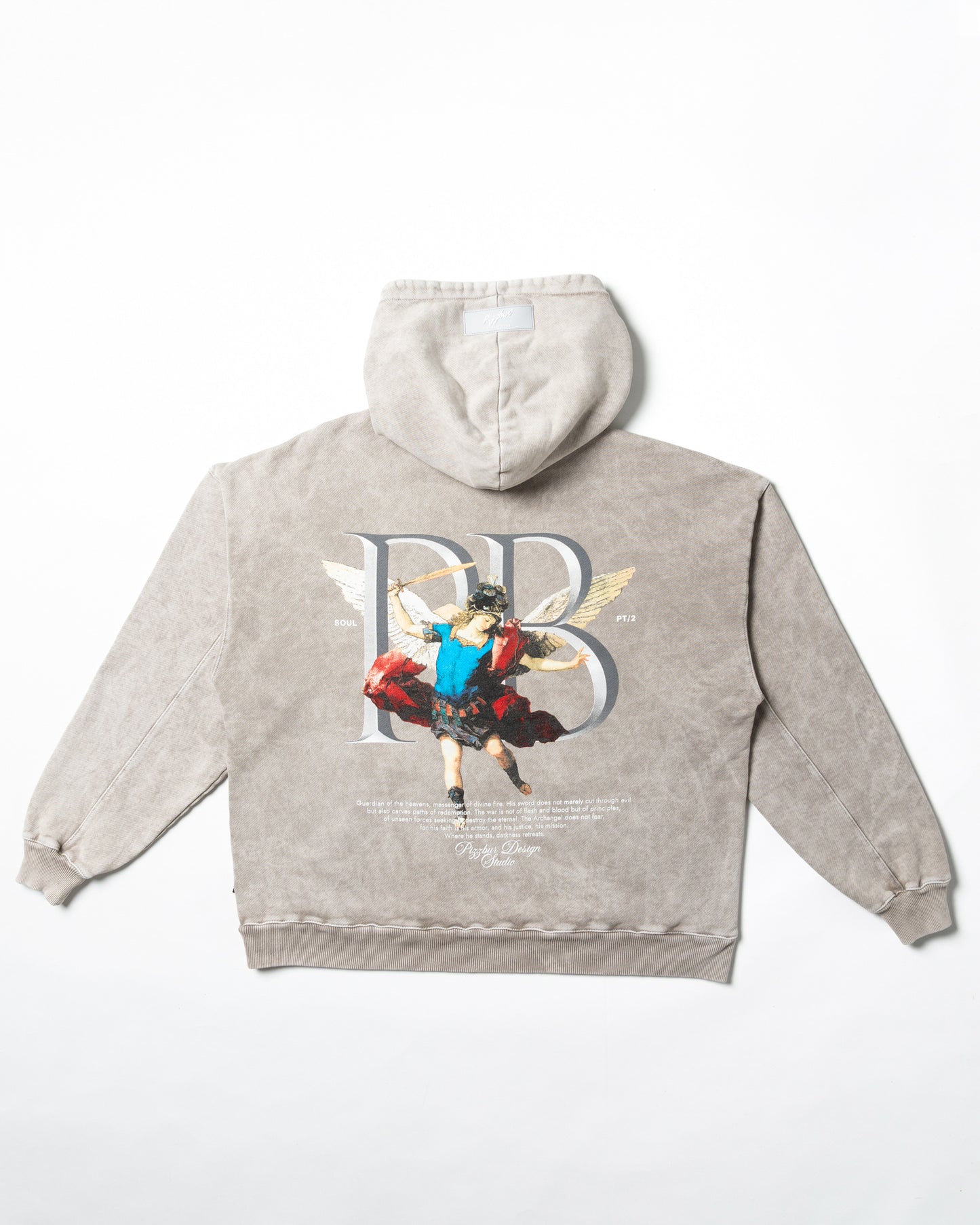 Hoodie Guardian - Gris Acid Wash